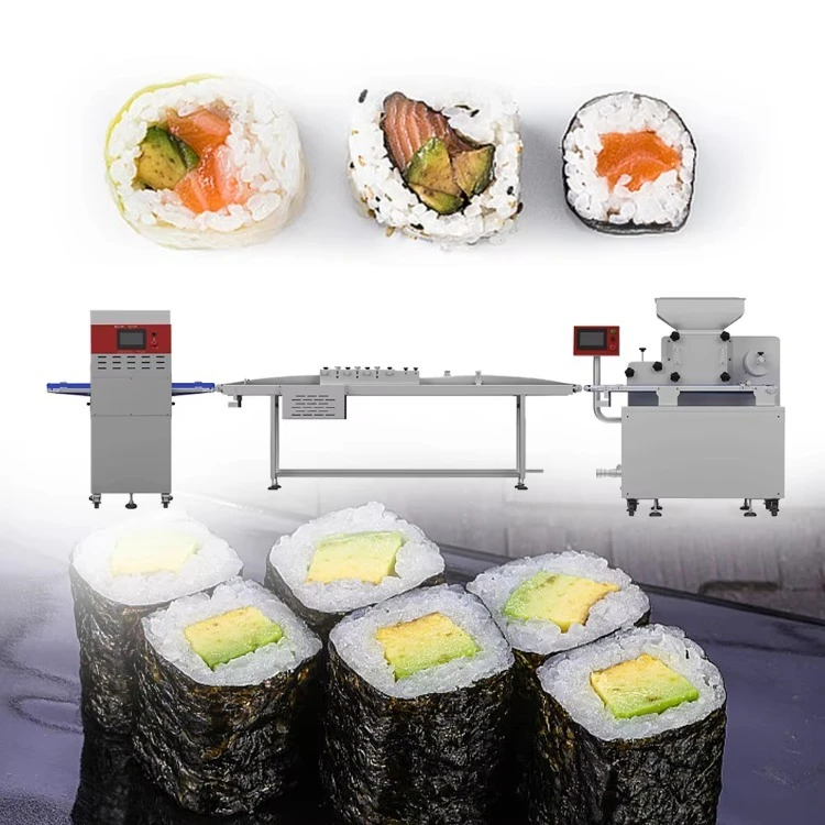 Factory Price Commercial Fully Automatic Production Line Sushi Roll Making Sushi Machine High efficiency