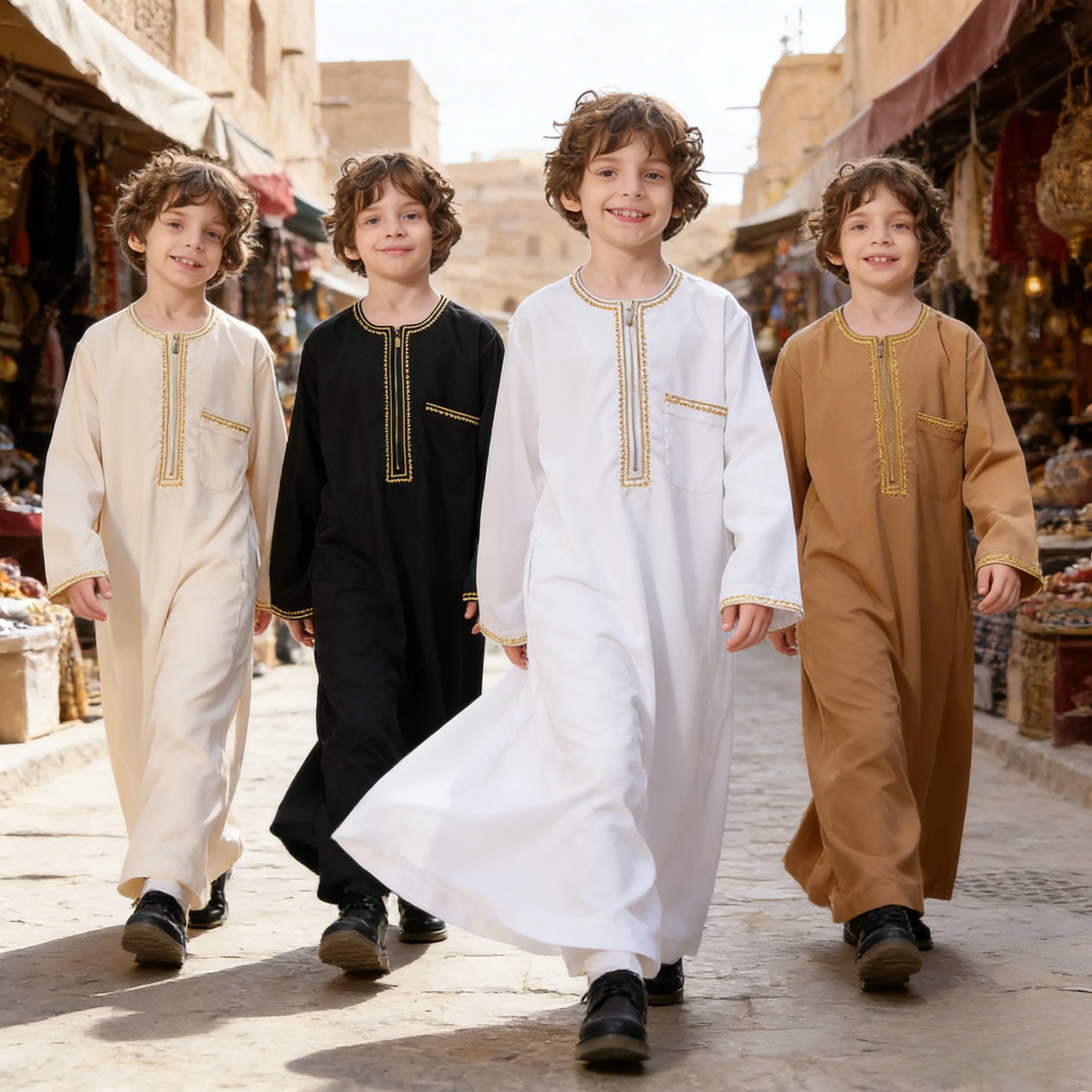 

Детская арабская роба, этническая одежда Ближнего Востока, вышитый традиционный наряд, костюм для мальчиков для культурных фестивалей и сценических выступлений