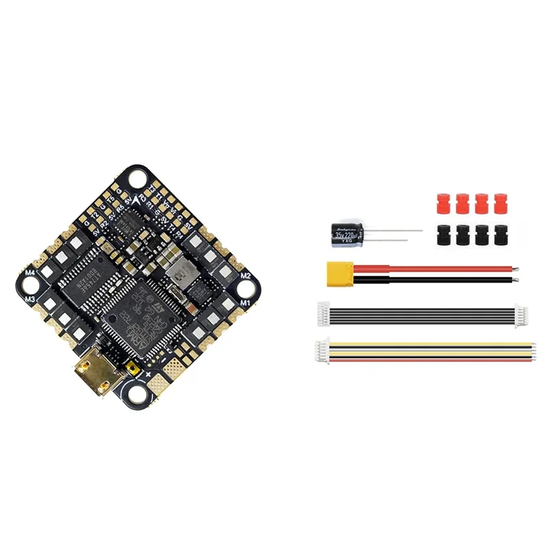 ABGB-F7-45A F722-45A AIO V2 F722 وحدة تحكم في الطيران مع BLHELIS 45A 4In1 ESC 2-6S للطائرات بدون طيار