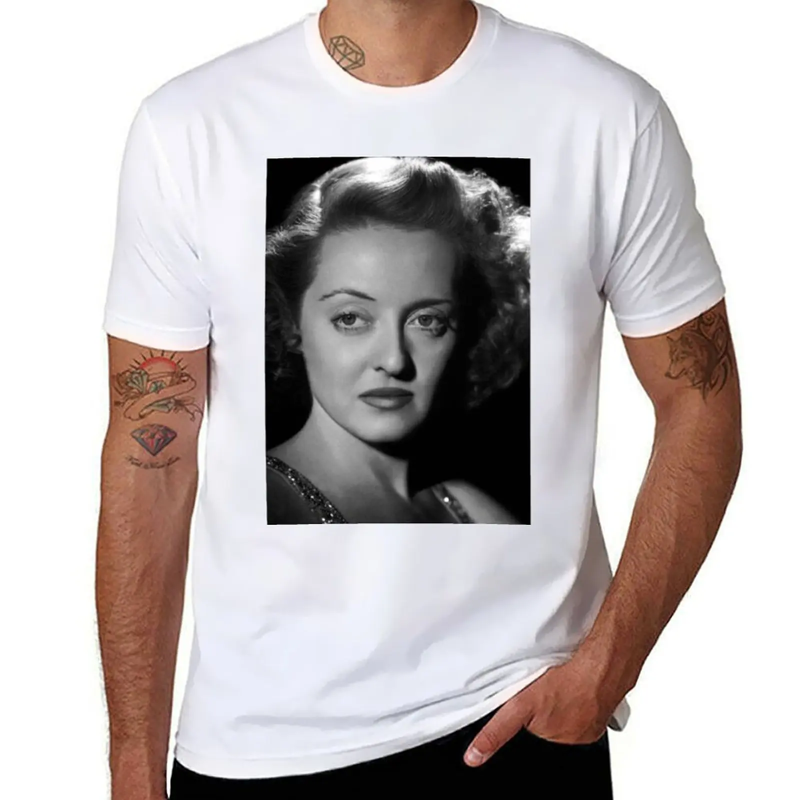 

Portrait Davis Poster T-Shirt t shirt man designer cotton t shirts high quality t shirts for man cotton funny T-shirt