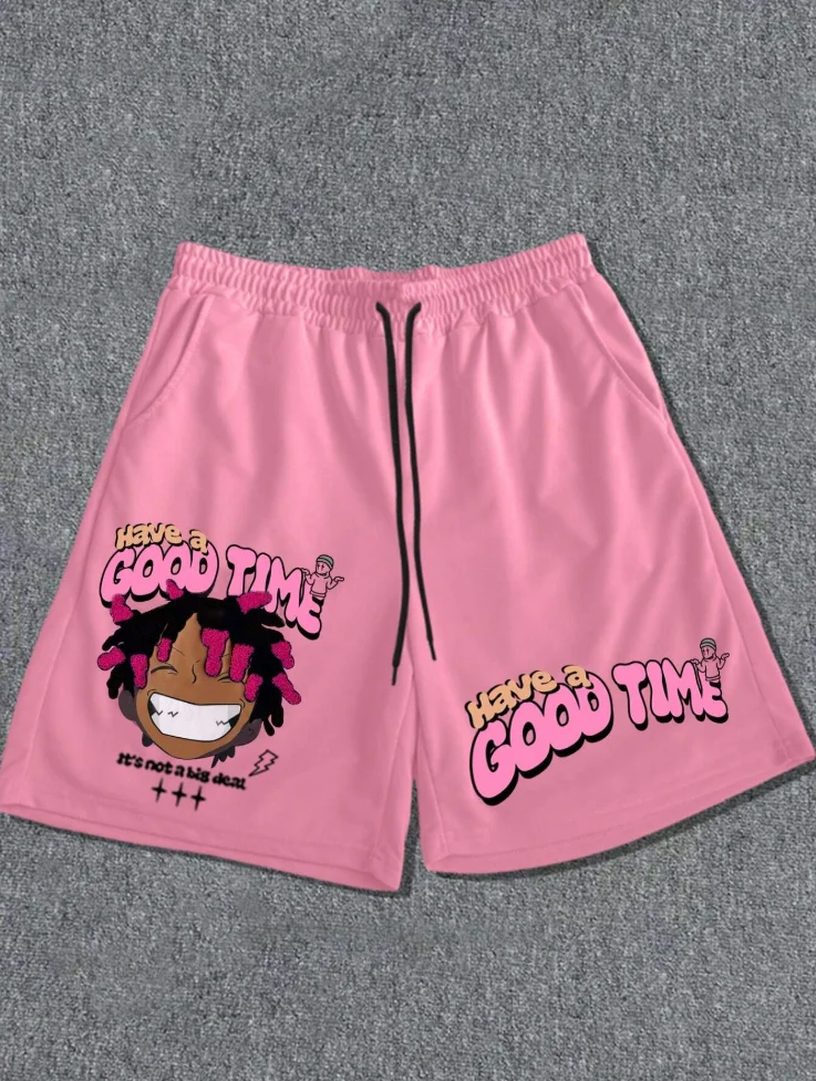 2025 мужские баскетбольные шорты с принтом в стиле хип-хоп, повседневные спортивные дышащие, быстросохнущие, впитывающие пот, мужские шорты на шнурке