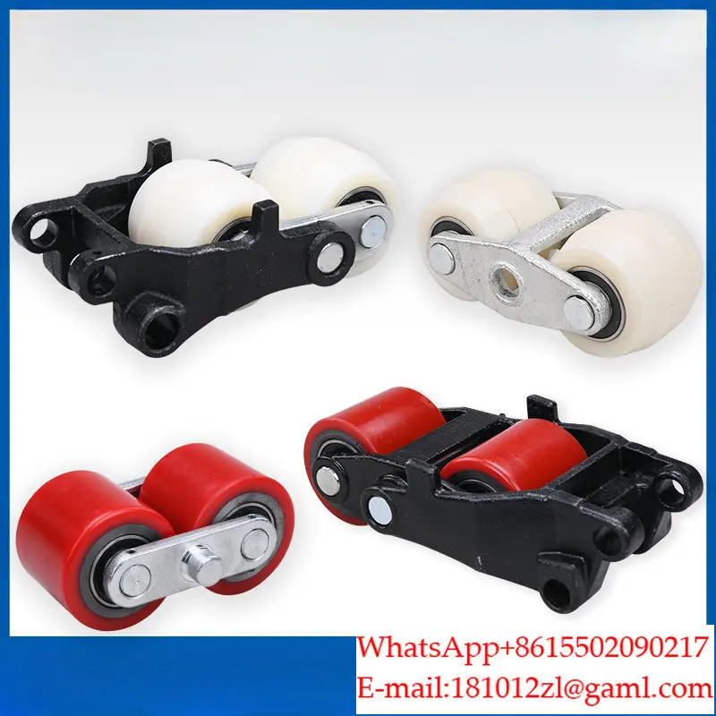 Forklift wheels/hydraulic car nylon wheels/manual pallet truck iron core PU wheels/hydraulic car accessories/ground cow grunt