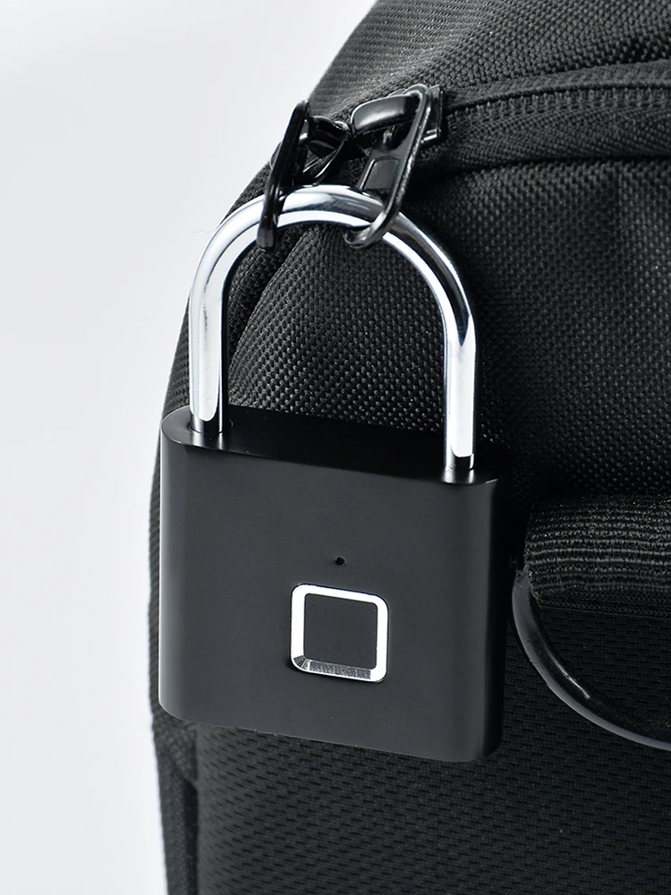 O10 Smart Biometric Thumbprint Door Padlocks Rechargeable Door Lock Fingerprint Smart Padlock USB Keyless Quick