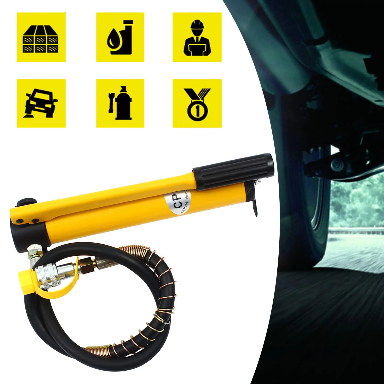 手動油圧ポンプ、10000Psi Cp-180 ハンドポンプ分離型油圧ツール 10 トン油圧パワーパックポンプ 700Kg/Cm2