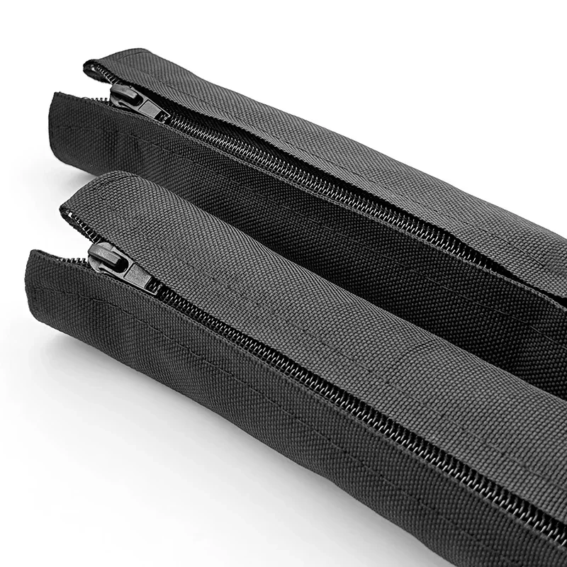 Schwarze 16–100 mm Anti-Tangle-Reißverschluss-Kabelhülle, staubdichter Kabel-Organizer, Schutz für Zuhause, Büro, Computer, Kabelmanagement – Detail 6