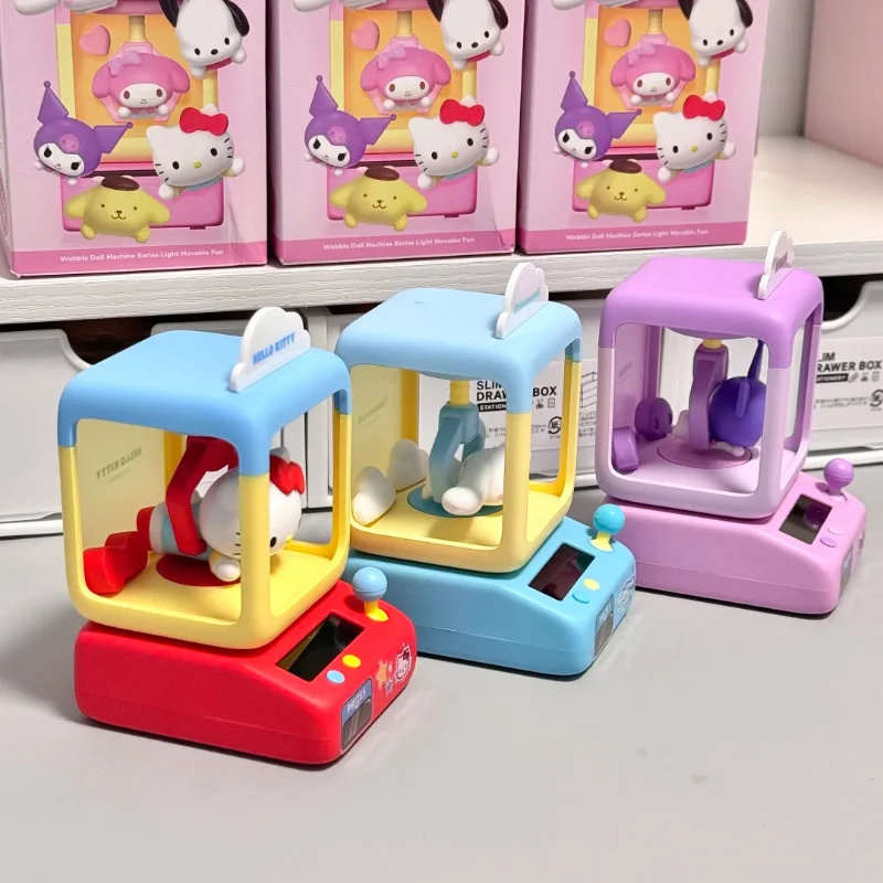 Original Sanrio Characters Rocking Doll Machine Series Blind Box My Melody Kuromi Cute Ornaments Desktop Toys Girl Holiday Gift - Image 5