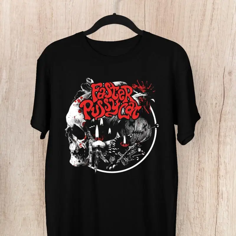 Faster Pussycat T shirt Black All Size S to 5Xl 1U375
