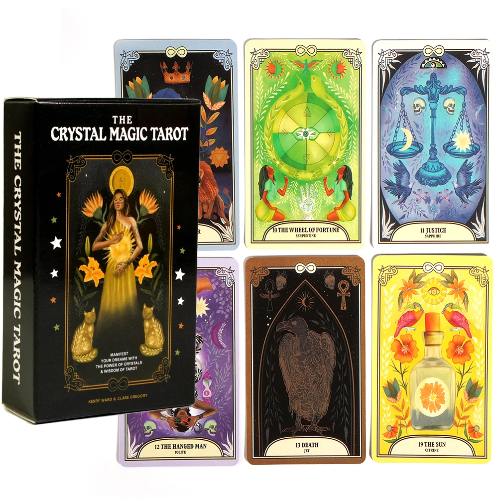 Newest The Crystal Magic Tarot Understand and Control Your Fate with Tarot 78-card tarot deck PDF guidebook