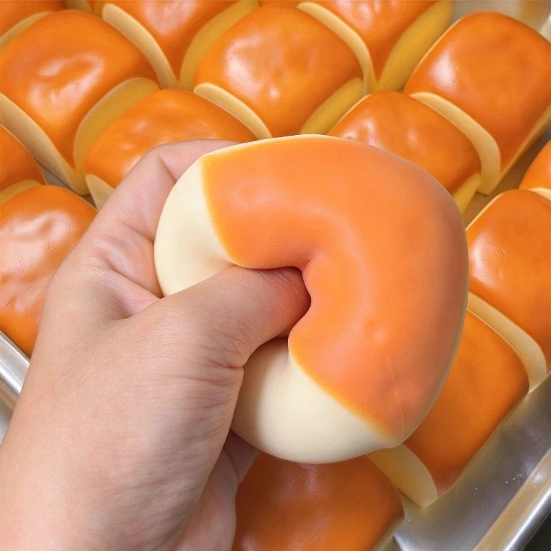 Crunchy Honey Mini Bread Roll Squishy Toy Building Block Filled Crispy Touch Block Toast Diy Toy Party Decora Cake X-mas Gifts