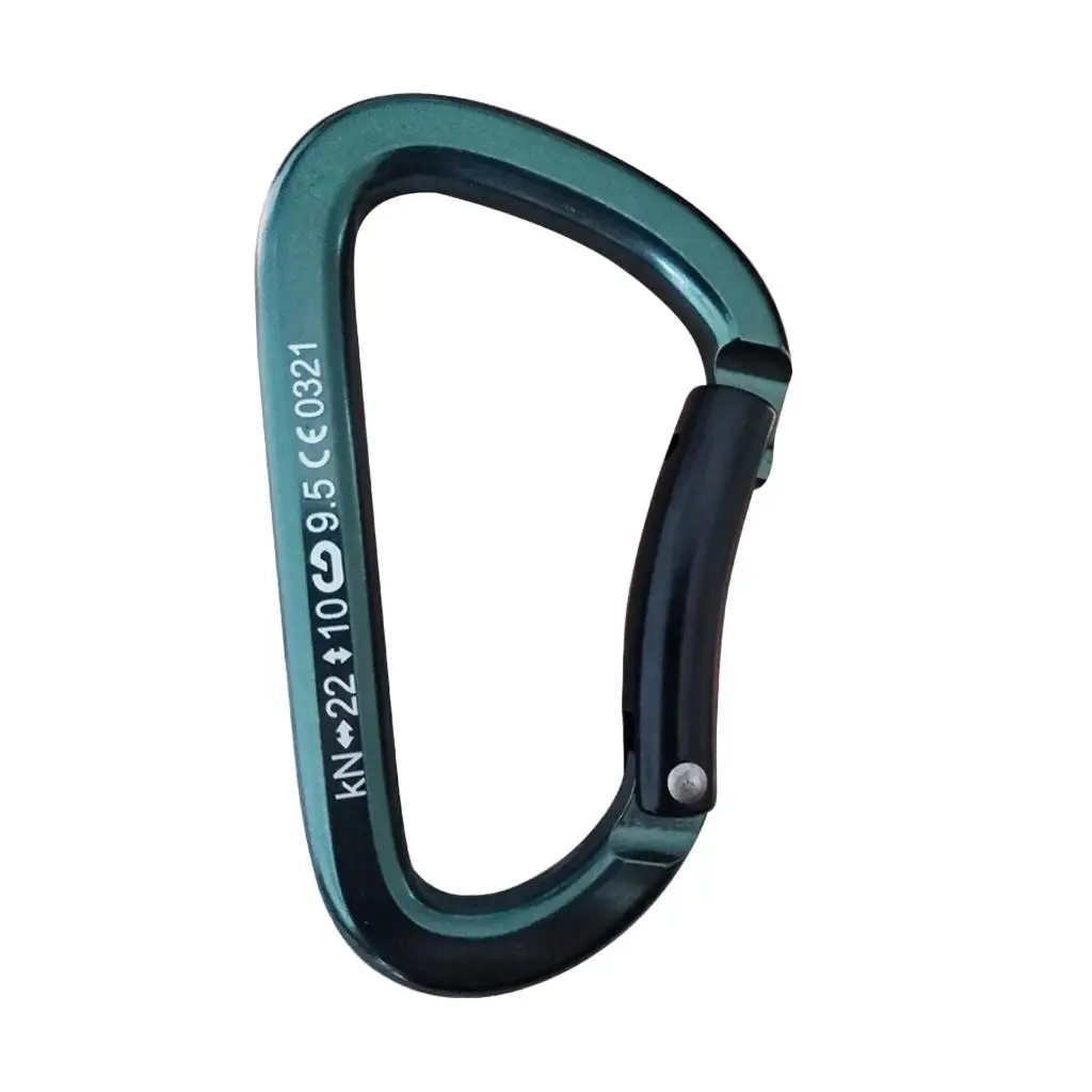 22KN Rock Climbing Carabiner Clip for Mountaineering Exploring Rappelling & Hammock