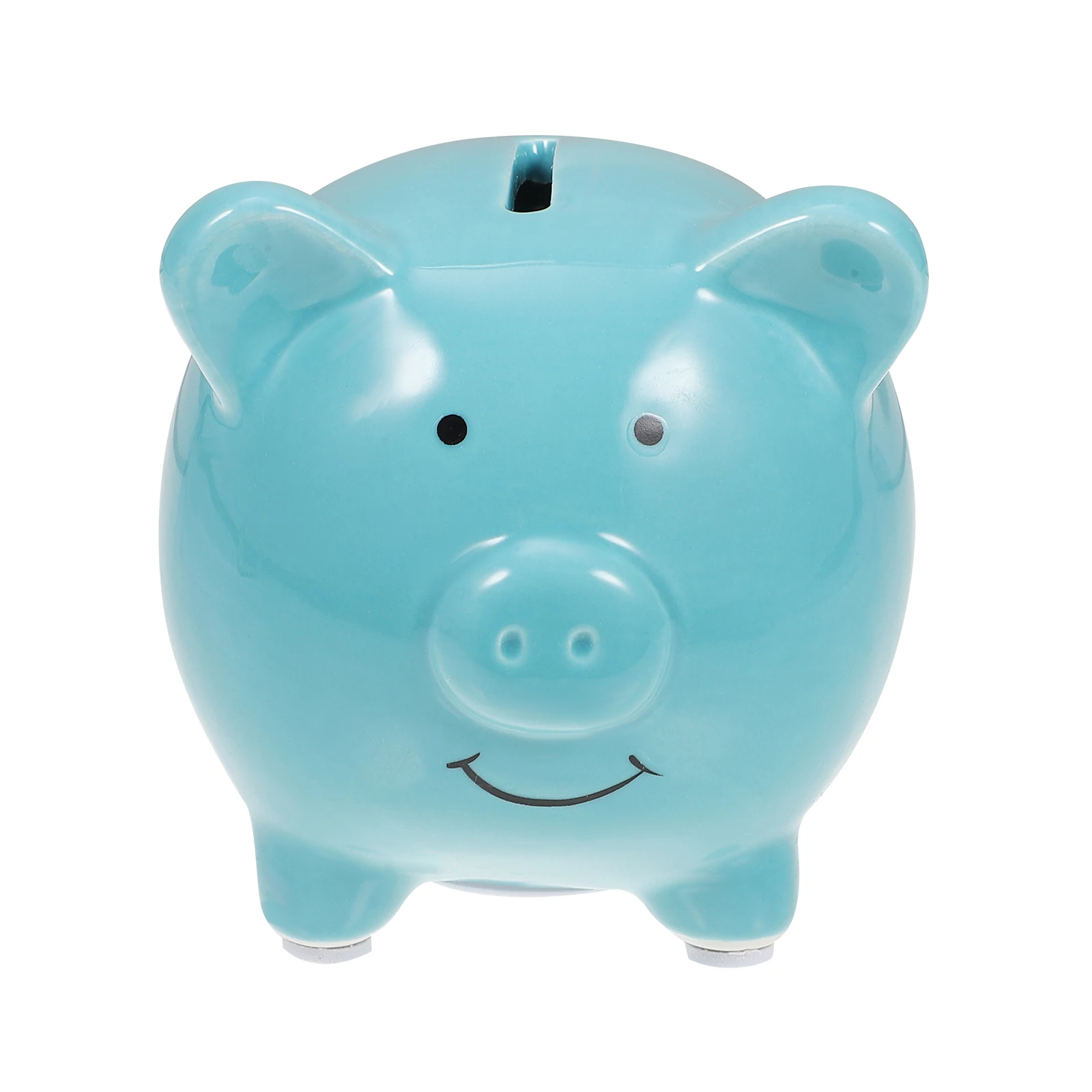 

Cute Ceramic Piggy Bank Toddler Gifts Money Jar for Cash Saving Green Baby Boy Nursery Decor