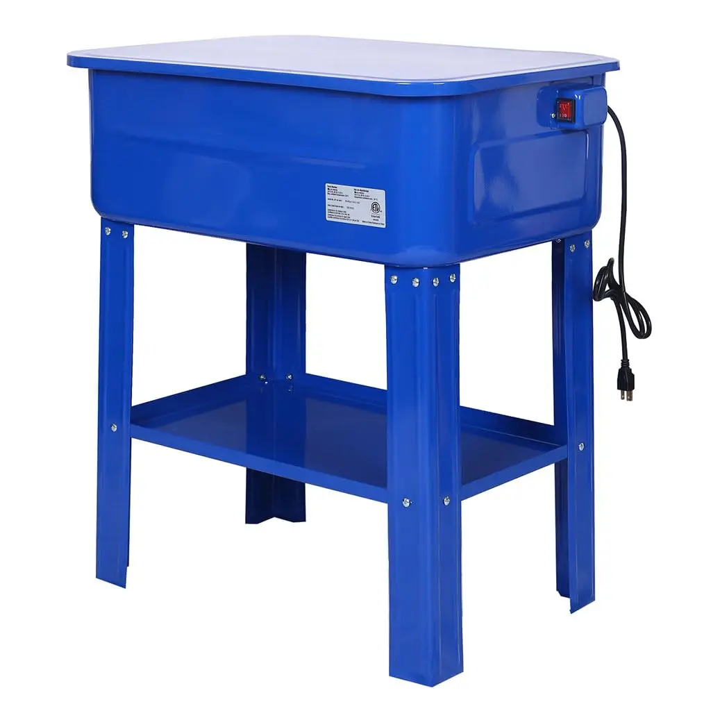 20 Gallon Parts Washer Cabinet, Electric Solvent Pump Automotive Parts Washer Cleaner with Shelf Tank, for Wheel