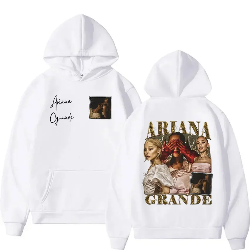 Retro Ariana Granndde Eternal Sunshine 2024 Graphic Hoodie Men Women Fashion High Quality Oversized Sweatshirt Pullover Streetwe