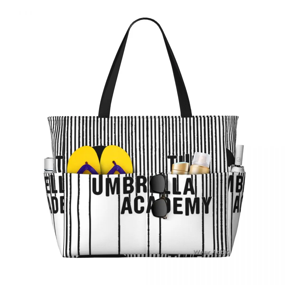 Borsa da viaggio da spiaggia The Umbrella Academy, borsa tote moderna di grande capacità, regalo di compleanno quotidiano, modello multi-stile