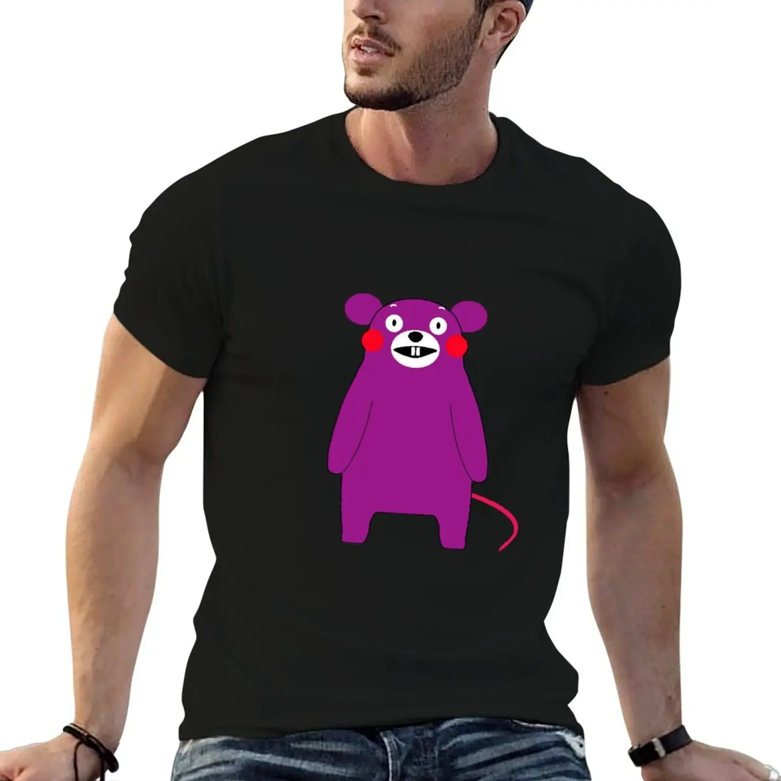 Kumamon in Mouse Costume T-Shirt oversized graphic tee baggy shirts designer shirts luxury designer cotton t shirt men