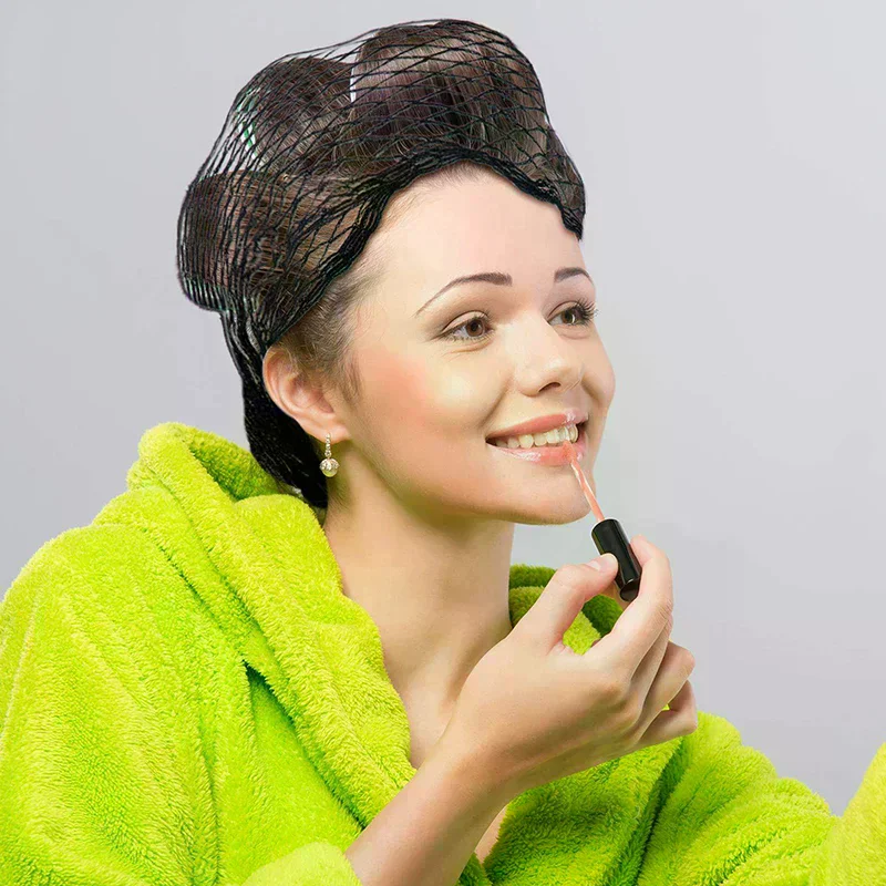 Durable Cotton Hair Net Good Breathability Effective Women Triangular Mesh Hair Net Universal Sleep Hairnet for Lady