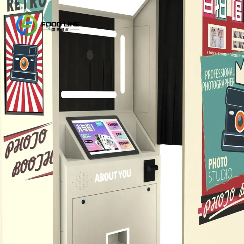 All in One Self-service Instant Photo Booth Machine With Printer Camera Digital Camera Photo Booth Custom Selfie Photo Booth
