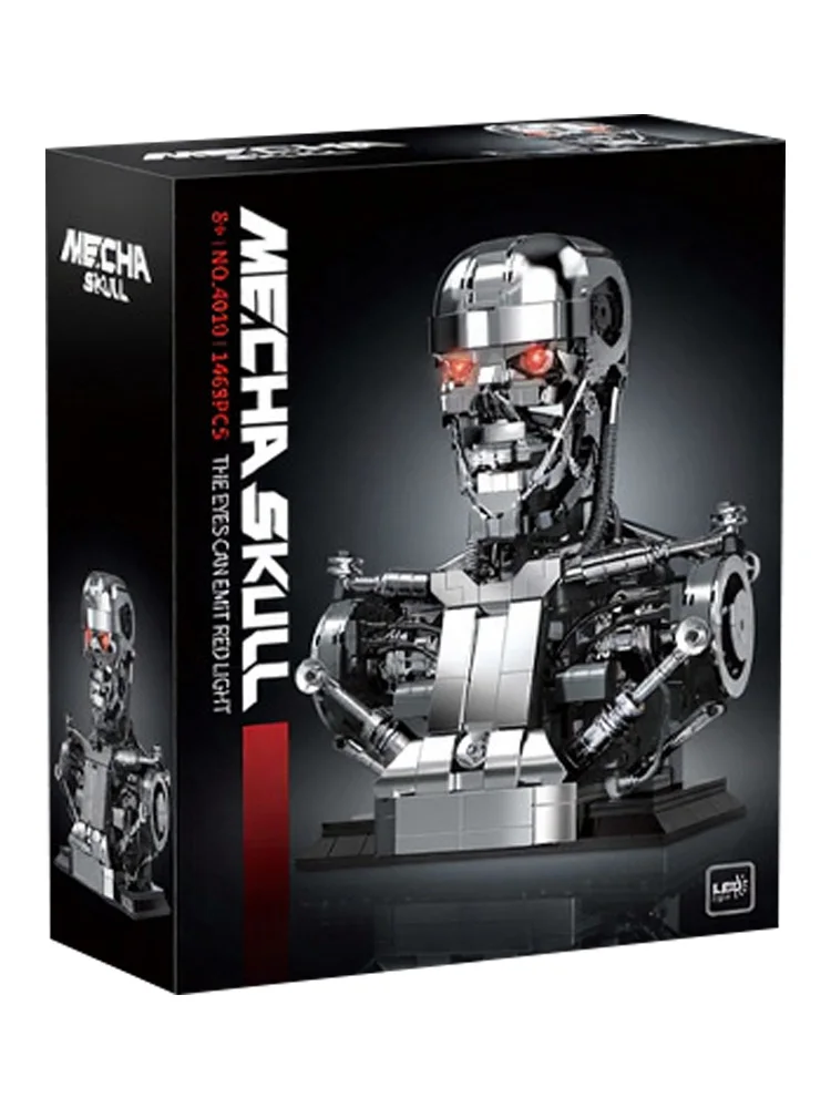 IN VOORRAAD DK4010 MOC Technische Mechanische Terminator Half-body Hoofd Bouwstenen Model Bricks Speelgoed voor Jongens Kerstcadeau Set - afbeelding 2