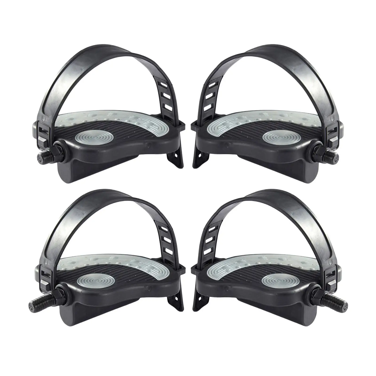 دواسات دراجة تمرين 1/2 بوصة خيط 9/16 مع أشرطة بديلة لـ