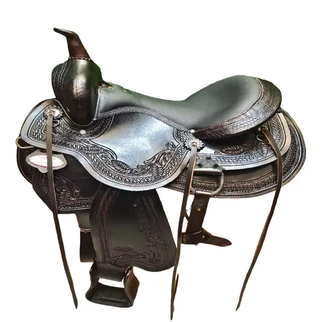 Handmade Premium Quality Leather Western Barrel Racing Horse Saddle Trail Custom Size Design Color With All Accessories Included