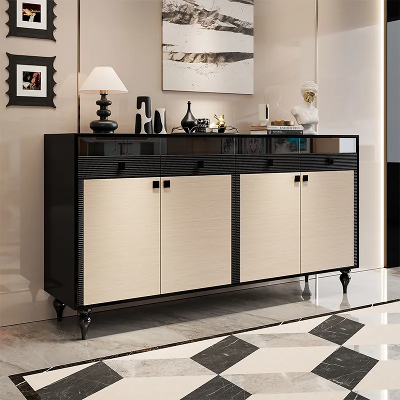 Paint light luxury porch modern simple dining side  living room home shoe cabinet locker decorative