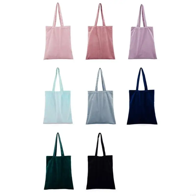 

340D Solid Color Bag DIY Hand Painted Shoulder Bag Casual Large Tote Bag Handbag All-match for Family Gatherings