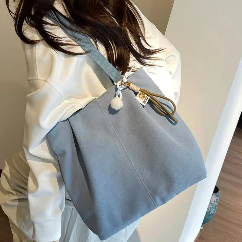 

Light Blue Large Capacity Tote Bag for Women, Suitable for Daily Commute, School, Casual Shopping, Short Trips and Daily
