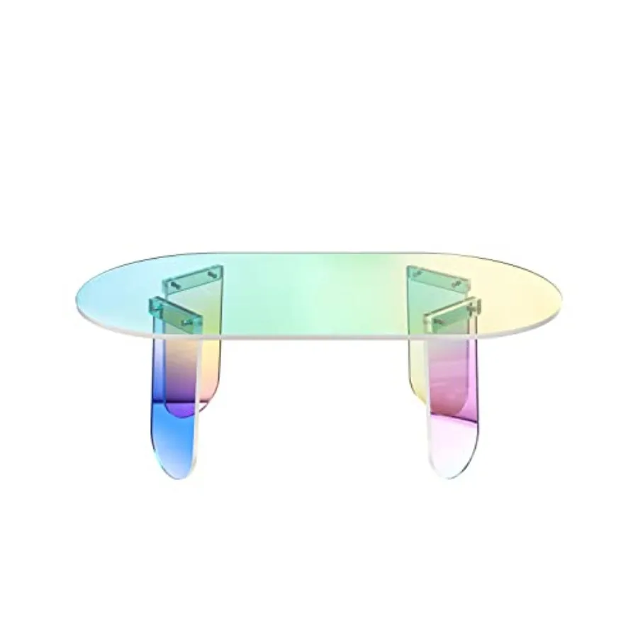 

Акриловые журнальные столики, умеренная прикроватная тумбочка, переливающийся столик, журнальный столик, приставной столик, круглый торцевой столик, современный шикарный стол, гостиная