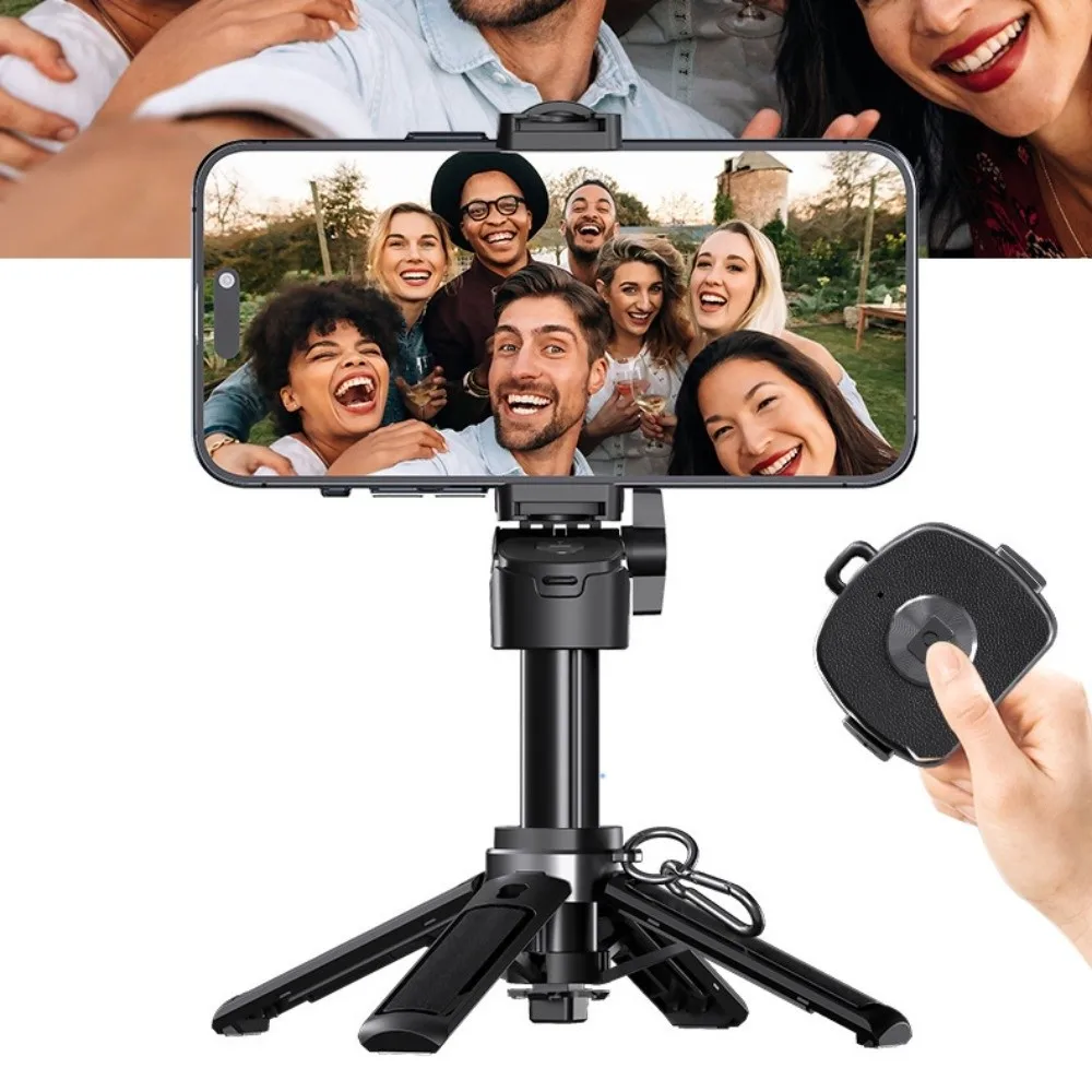 Zoom Bluetooth Statief Verstelbaar Telescopisch Lichtgewicht Uitschuifbare Selfie Stick Stand Vlog Fotografie_voghion.com