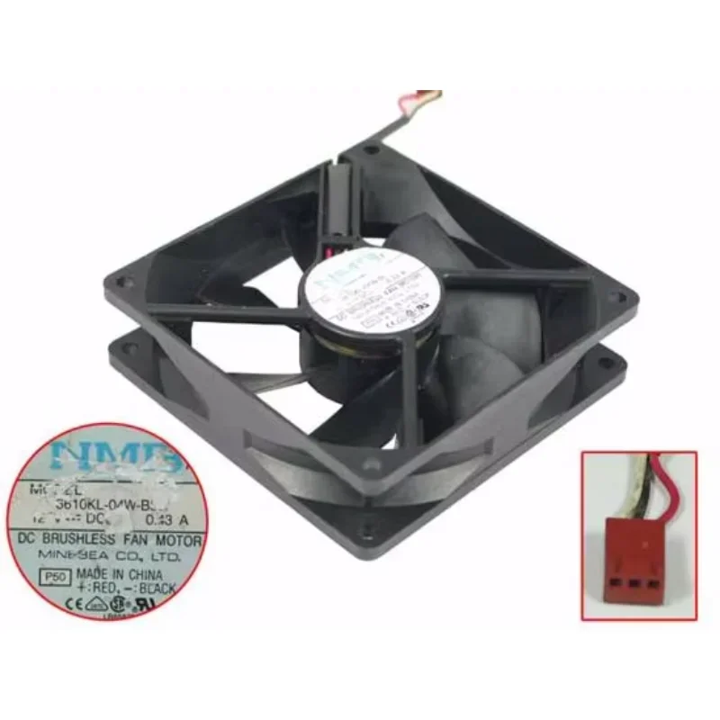 NMB-MAT 3610KL-04W-B59 P50 Server Cooling Fan DC 12V 0.43A 90x90x25mm 3-Wire