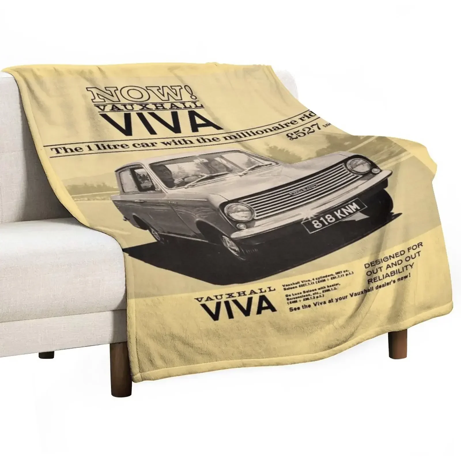 

VAUXHALL VIVA Throw Blanket Soft Cute Plaid Blankets