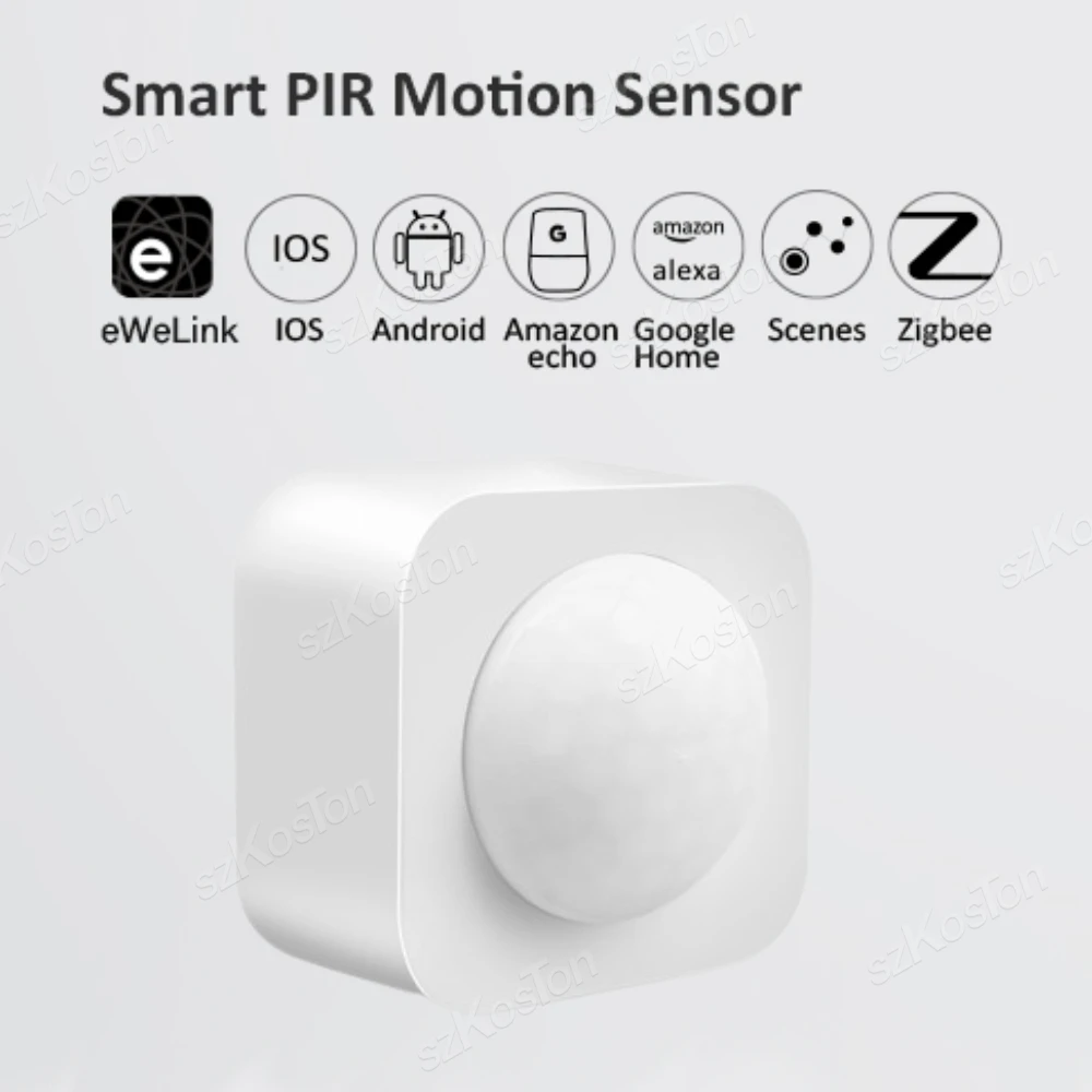 eWeLink APP ZigBee Motion Sensor Smart PIR Infrared Human Presence Detector Smart Home Automation Security Protection System