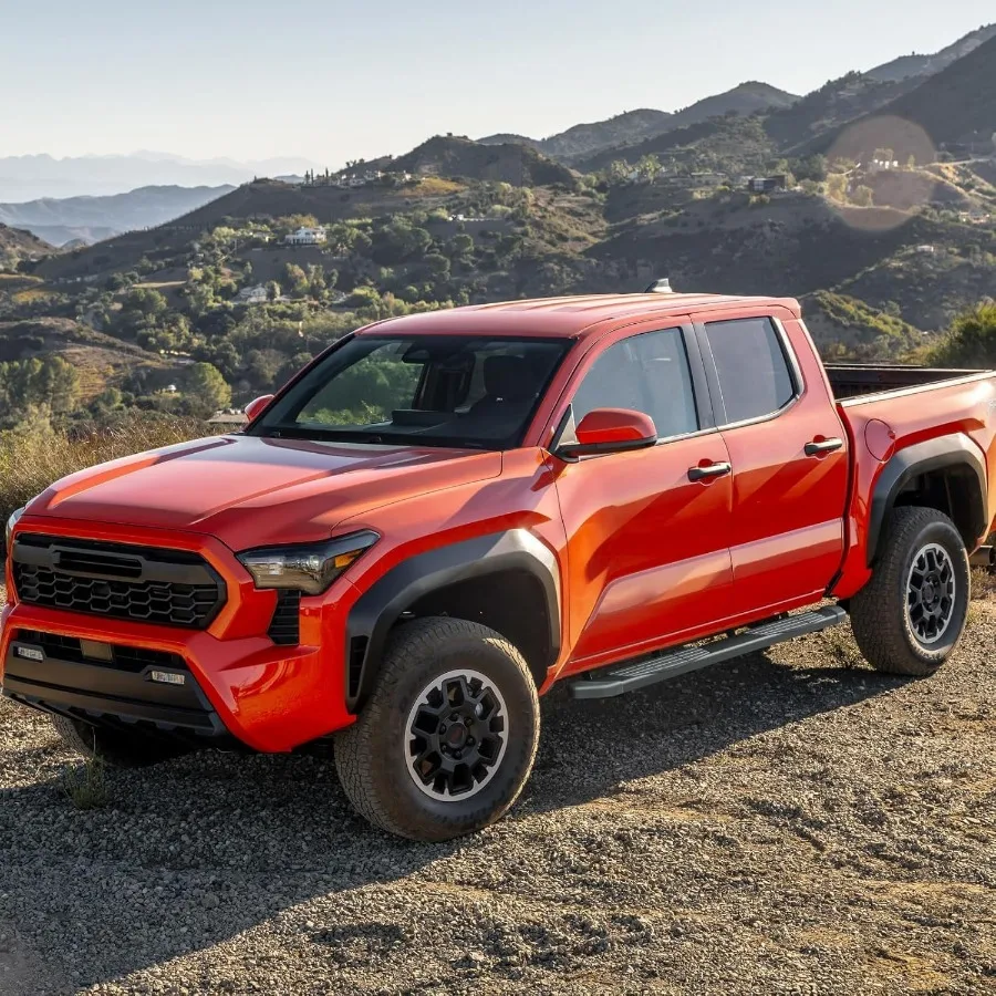 6.5 لوحات الجري تاكوما المتوافقة مع 2024-2026 تويوتا تاكوما كابينة مزدوجة 4 أبواب كاملة الحجم قضبان خطوات سوداء خطوات جانبية تأتي