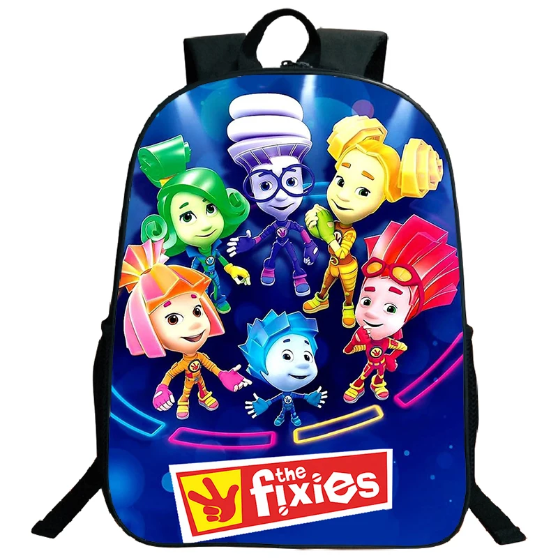 

The Fixies Print Backpack Children Schoolbag Large Capacity Backppack for Boy Girl Primary School Mochila Outdoor Travel Bookbag