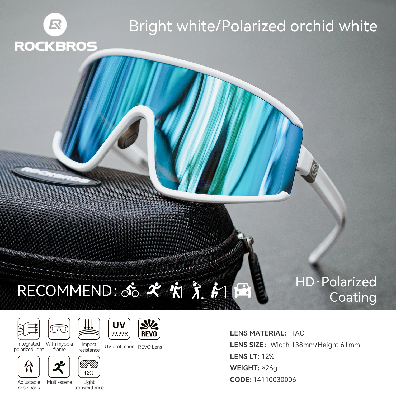 ROCKBROS Cycling Sunglasses Photochromic 9
