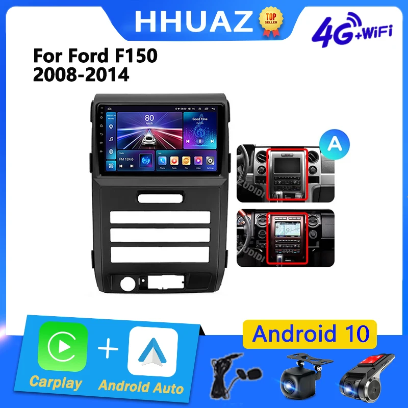 

Для Ford F150 P415 Raptor 2008-2014 Android 13 2 Din автомобильный радиоприемник стерео экран мультимедийный плеер навигация 4G авторадио головное устройство