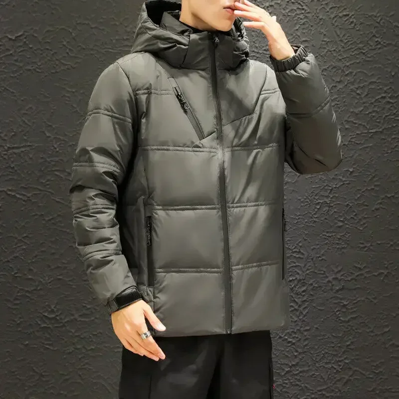 

Thickened Windproof Outwear Fashion Winter Men Warm with Hood Outdoor Casual High Quality Hooded Parkas for Men Cotton Clothing