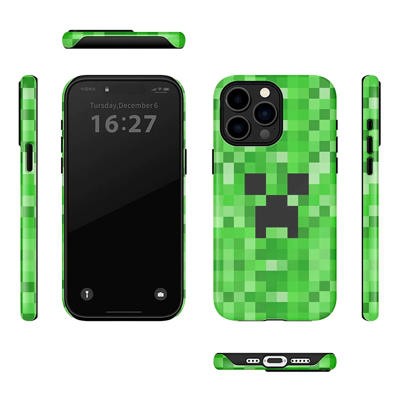 لعبة حالة الهاتف آيفون 17 16 15 14 زائد 13 12 11 برو ماكس غطاء فاخر فوندا الشارع الشهير اللبنات البلاستيكية حالات carcasa #3