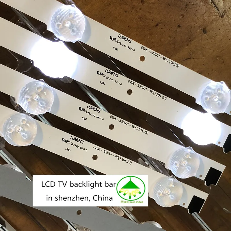 5PCS/Lot  LED strip For SamSung 32''TV   D2GE-320SC1-R0   CY-HF320BGSV1H UE32F5000AK ue32f5500aw UE32F5700AW HF320BGS-V1  656MM