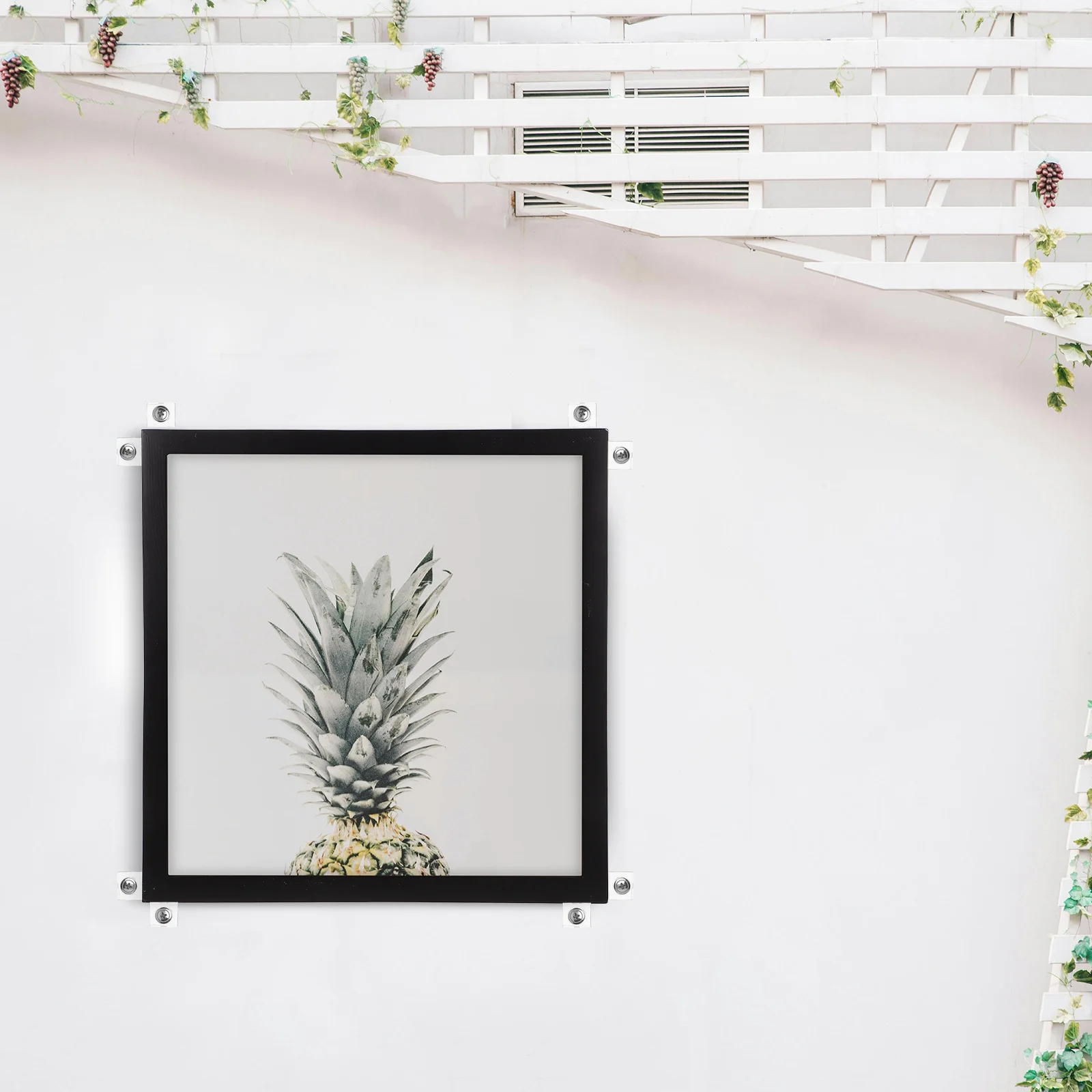 

20 set Wardrobe Mirror Clips Transparent Plastic Fixing Glass Retainer For Closet Bedroom Dressing Room Mirror Mounting Hardware