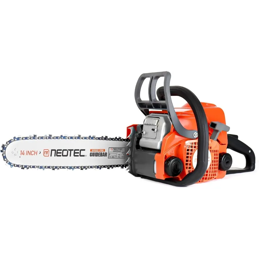 

Газовая бензопила емкостью 31,8 куб.см, 14-дюймовая бензиновая цепная пила, 2 такта для эффективной резки деревьев и дерева, портативная и легкая Des