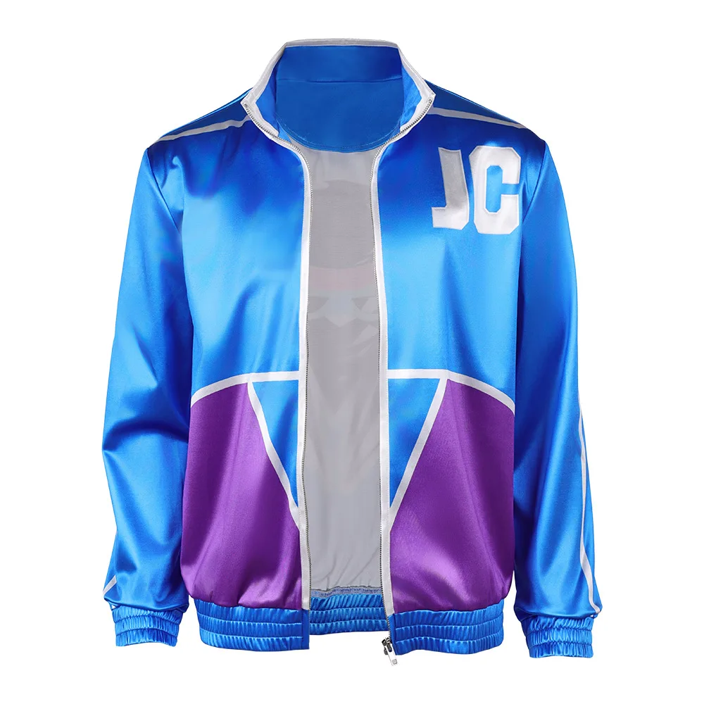 Fantasy Johnny Cage Cosplay Coat Mortal Game Kombat 2 Roleplay Jacket Costume Blue Disfraz Outfit Halloween Carnival Male Suit - view 2