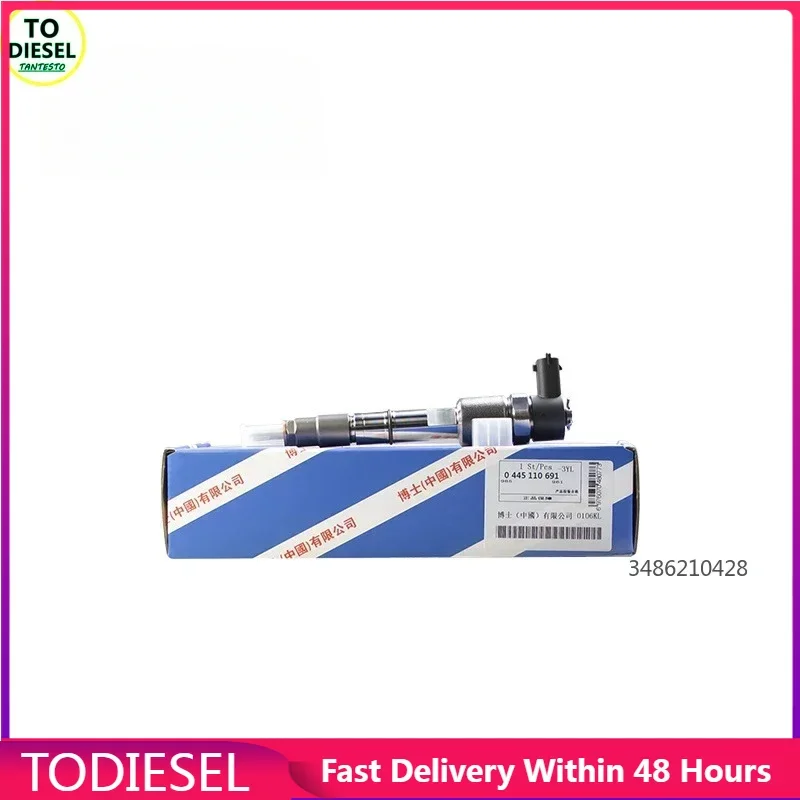 

4 Cylinders 110 Series 0445110691 For Bosch Diesel Common Rail Injectors And Ford Shangchai Xichai Engines