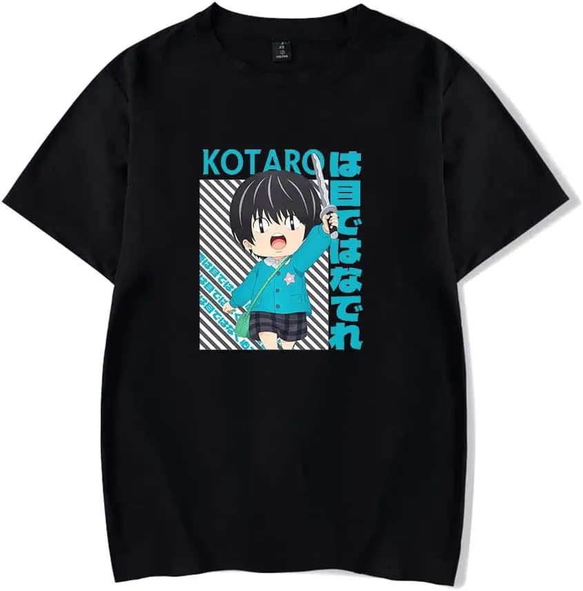 New Anime T-Shirt Kotaro Lives Alone Merch Casual Short Sleeved T Shirt Unisex Tee New Fashion Top Tees