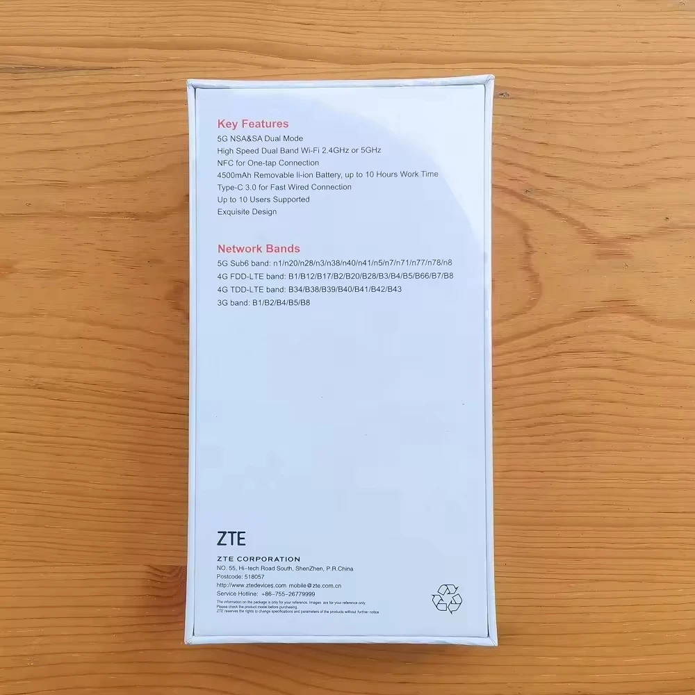 Newest ZTE U30 Air 1.83Gbps Mobile Hotspot Modem WiFi Modem 5g Wireless WiFi Support 5g Fast Network SA & NSA