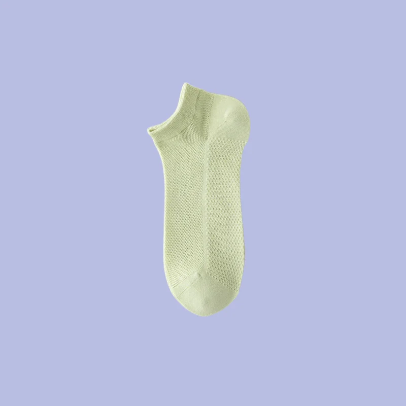 Calcetines finos de algodón para mujer, medias cómodas de tubo corto, transpirables, absorbentes del sudor, de malla, 5/10 pares, para verano, 2024