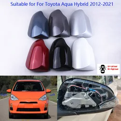 Car Reverse Mirror Shell For Toyota Aqua Hybride 2012~2021 Rearview Mirror Cover Mirror Case Housing