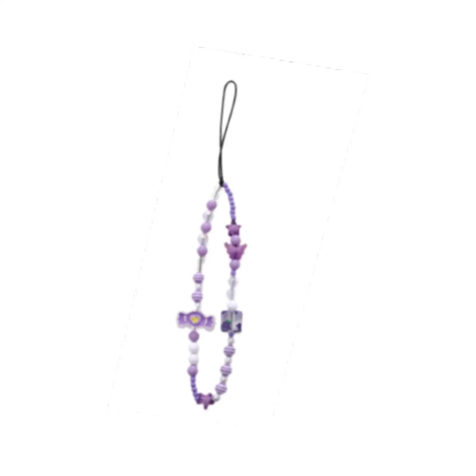 

Universal Creative Phone Charm Lanyard Pendant Wrist Strap Beads Keychain for Smartphone Accessories