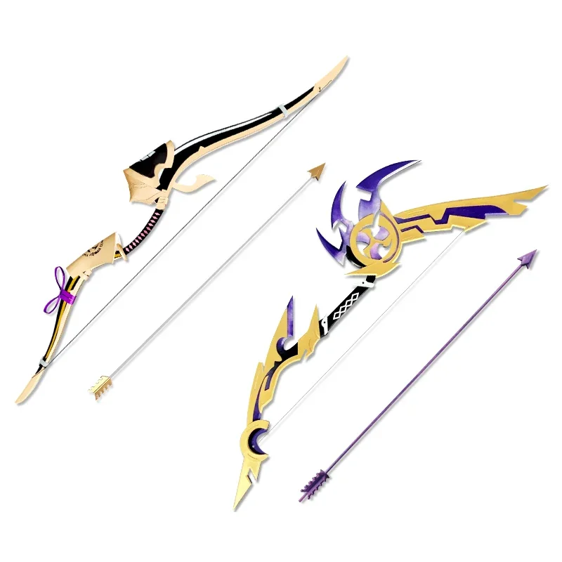 

Game Genshin Impact Naganohara Yoimiya Anime Cosplay Weapon Thundering Pulse Bow Arrow Demon-breaking Bow Tartaglia Weapon Props