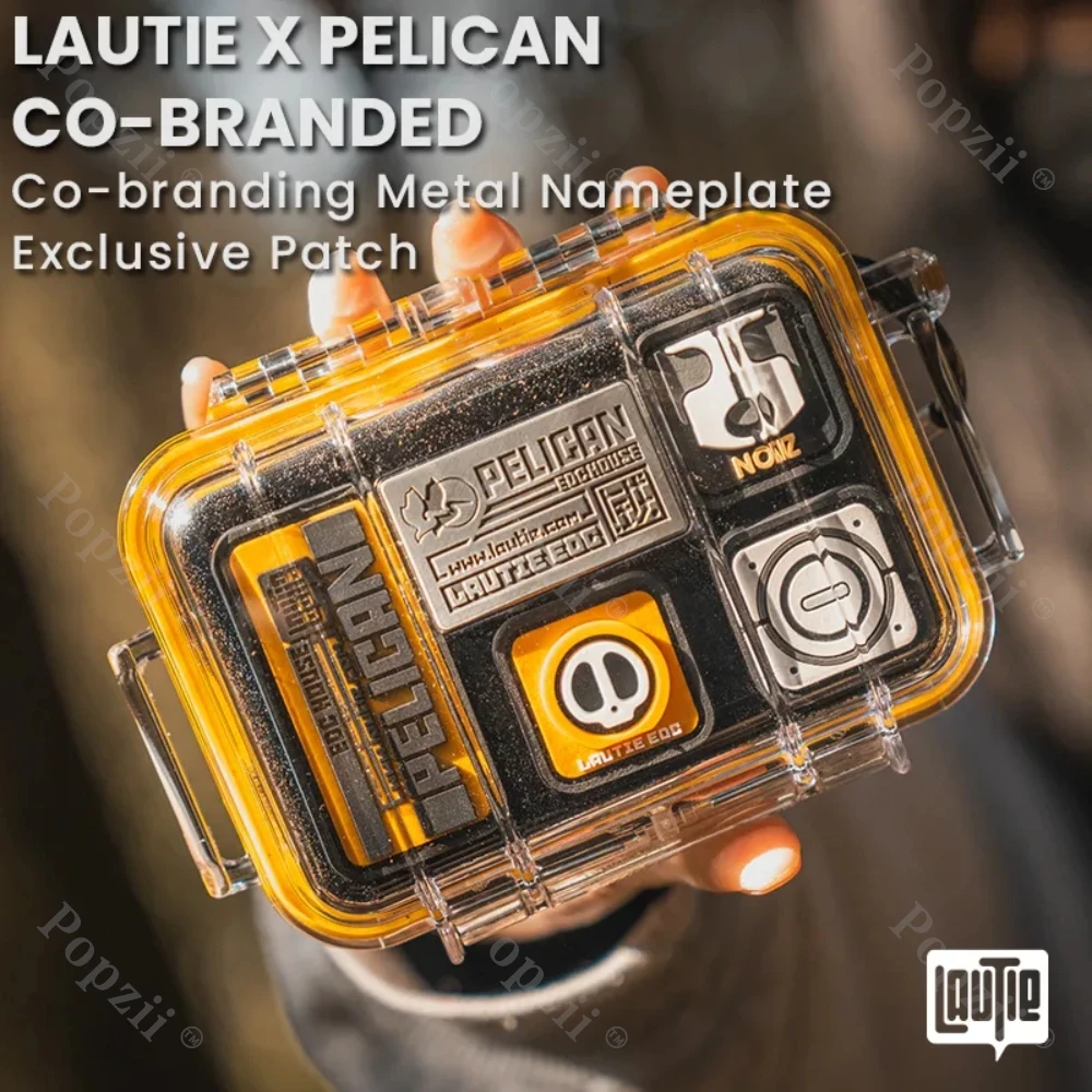 LAUTIE EDC&PELICAN 保護ケース EDC アイテム用 フィジェットトイ フィジェットスピナー 屋外防水防塵収納ボックス